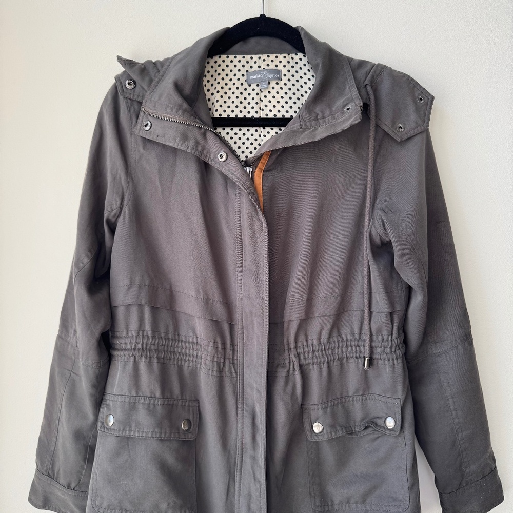 Market And Spruce Boho Utility Parka Jacket. Size Small
